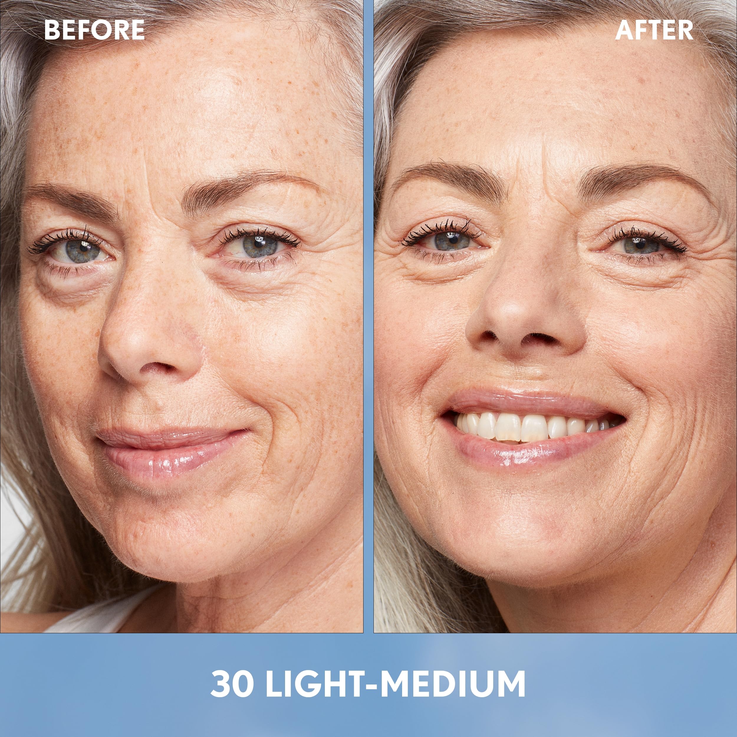 Covergirl Simply Ageless Skin Perfector Essence Foundation, 30 Light-Medium, Tinted Skin Perfector, Skincare Makeup Hybrid, Sheer Tint, Radiant Finish, Skin-Like Finish, Vegan Formula, 1.0oz